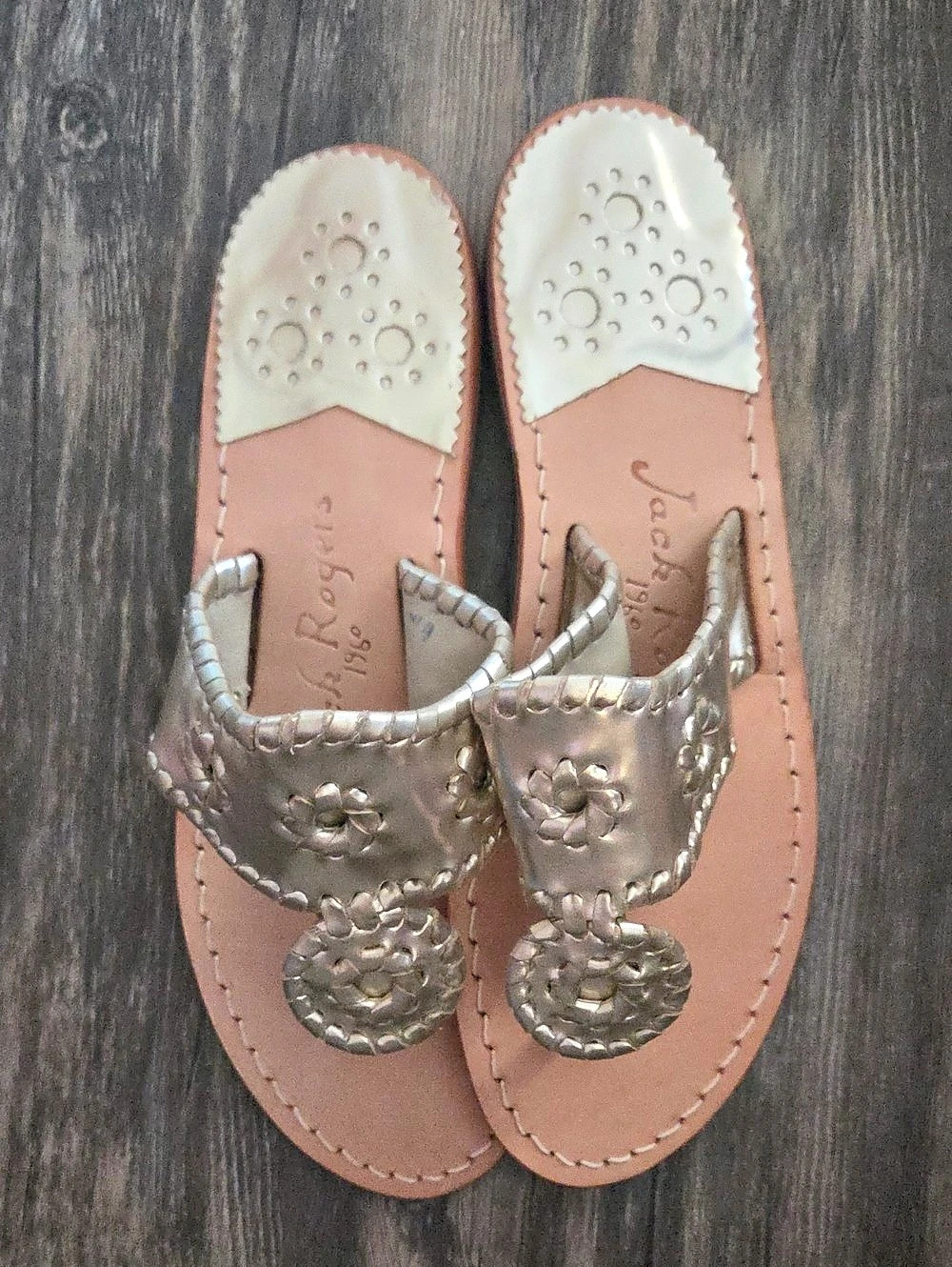 Jack Rogers Original Jacks Sandal Flat Sandals Platinum
